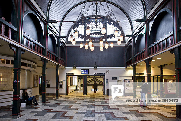 Oesterport railway station in Copenhagen  Denmark  Europe