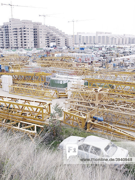 Construction site Marina d'Or  on the Costa Del Azahar  Spain  Europe