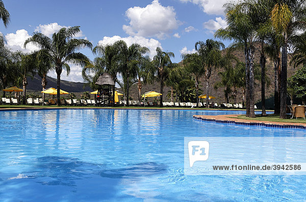 Hotel Cascades Swimmingpool Sun City Vergnügungspark Nordwest-Provinz Südafrika Afrika