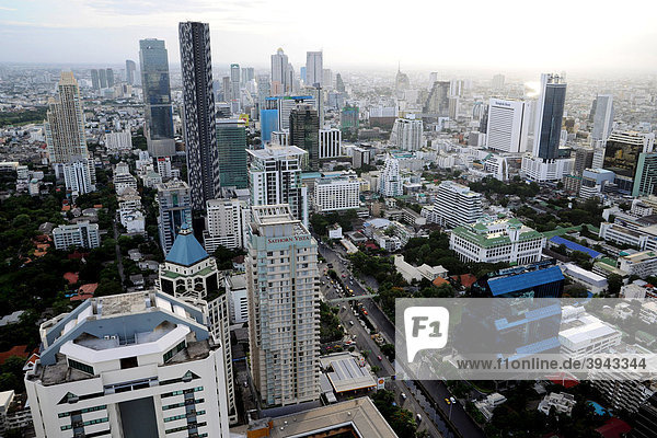 Skyline von Bangkok  Thailand  Asien