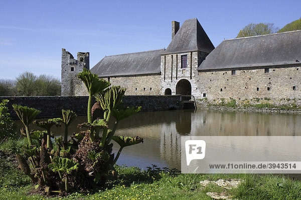 Schloss von Gratot  Manche  Basse-Normandie  Normandie  Frankreich  Europa