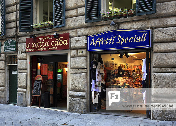 Geschäfte in Monterosso  Cinque Terre  Ligurien  Italien  Europa