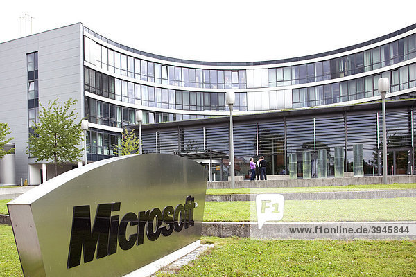 Die Zentrale der Microsoft GmbH für Deutschland und Europa in Unterschleißheim bei München  Bayern  Deutschland  Europa