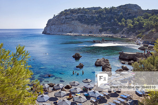 Anthony-Quinn-Bucht  Insel Rhodos  Ostküste  Griechenland  Ägäis  Südeuropa  Europa