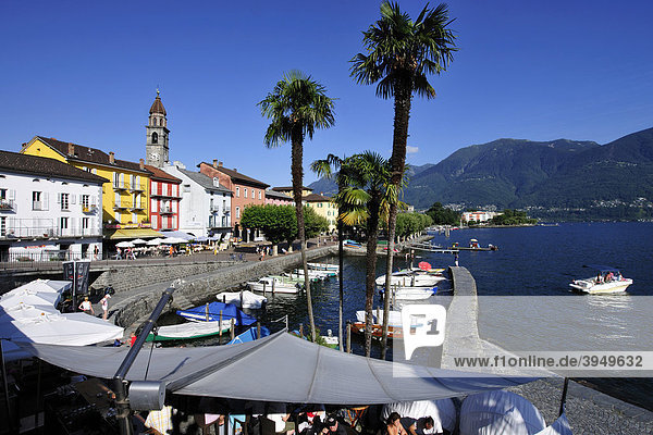 Ascona am Lago Maggiore, Kanton Tessin, Schweiz, Europa, Kanton Tessin
