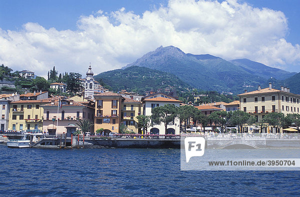Ortsansicht von Men·ggio  Panorama  Comer See  Oberitalienische Seen  Lombardei  Italien  Europa