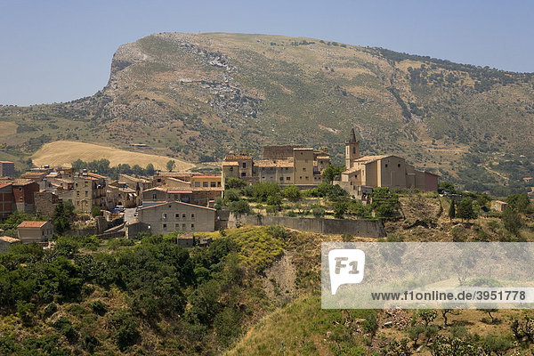 Collesano  Dorf in der Madonie  Provinz Palermo  Sizilien  Italien  Europa