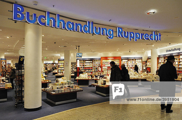 Book shop  shopping center  City Point  pedestrian area  Nuremberg  Bavaria  Germany  Europe