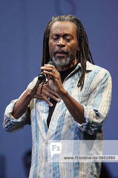 Bobby McFerrin with his project Bobble  Europe premiere at the Stimmen Festival in Augusta Raurica  Switzerland