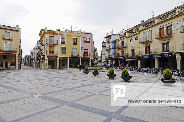 Plaza Mayor  Hauptplatz  Sant Mateu  Sant Mateo  Castellon  Valencia  Spanien  Europa