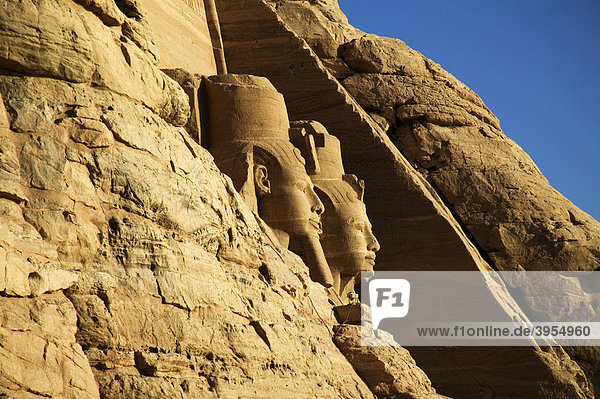 Ramses II. Statuen in Abu Simbel  Ägypten  Afrika