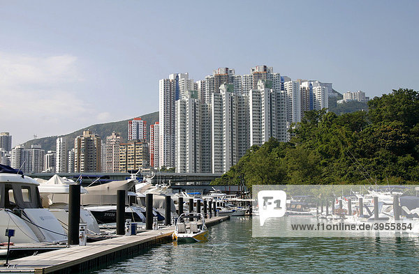 Jachthafen  Hong Kong  Hongkong  China  Asien
