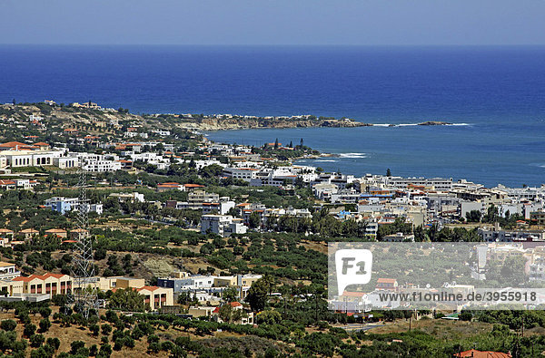 Panorama  Chersonissos  Kreta  Griechenland  Europa