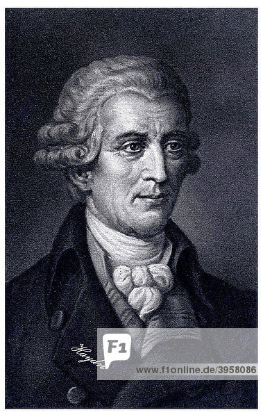 Historisches Portrait  Joseph Haydn  Franz Josef Haydn