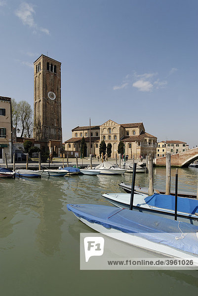 Kirche San Maria e Donato am Canale di San Donato  Insel Isola Murano  bei Venedig  Venezia  Italien  Europa
