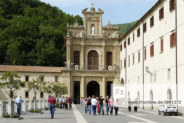 Entrance to the convent church  San Francesco di Paola  Calabria  Italy  Europe