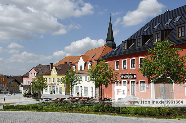 Marktplatz  Simbach bei Landau  Niederbayern  Bayern  Deutschland  Europa