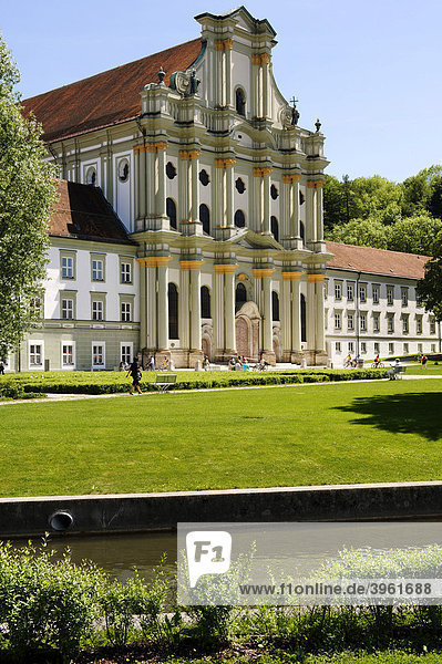 Former Cistercian abbey Fuerstenfeld  Fuerstenfeldbruck  Upper Bavaria  Germany  Europe