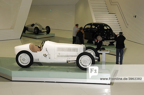 Mercedes 2-Liter Rennwagen Monza  Leihgabe  neues Porsche Museum  Stuttgart  Baden-Württemberg  Deutschland  Europa