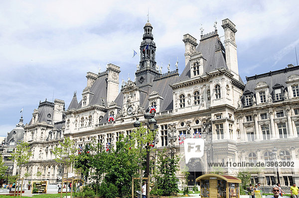 Rathaus  Hotel de Ville  Paris  Frankreich  Europa