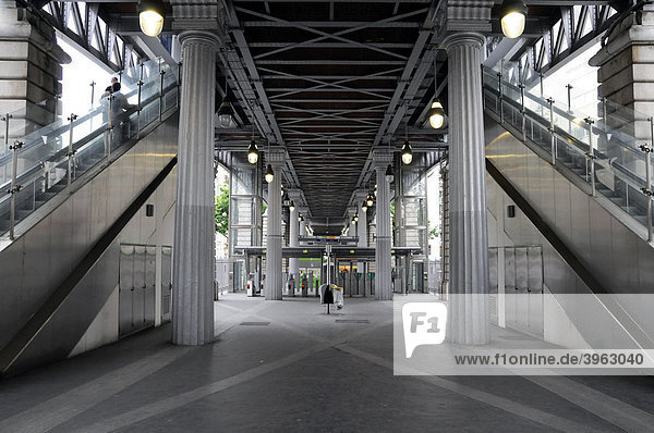 Interior Of Train Station Gare Du Nord Paris France