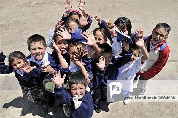 Children in school uniforms  Bogot·  Colombia  South America