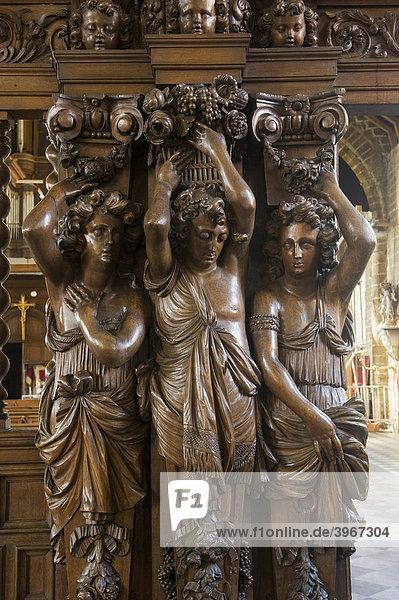 Kanzel  Heilige Katharina Kirche  Beginenhof von Diest  Unesco Weltkulturerbe  Belgien  Europa
