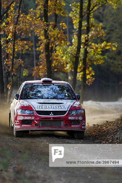 Mitsubishi Lancer Evo VII  Lausitz-Rallye  Motorsport  Sachsen  Deutschland  Europa