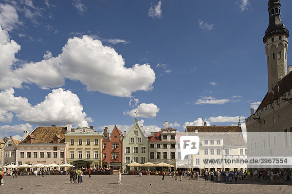 Townhall Square  Raekoja plats  Tallinn  Estonia  Baltic States
