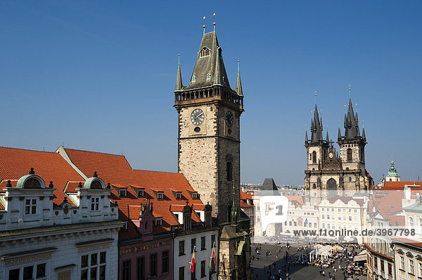 Altstädter Rathaus  Prag  Tschechien  Europa
