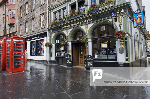 Deacon Brodie's Tavern  Pub  Edinburgh  Schottland  Vereinigtes Königreich  Europa