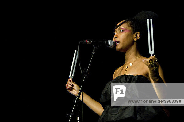 US soul diva Erykah Badu live and exclusively in the German-speaking part of Switzerland  live at the Blue Balls Festival in the KKL Lucerne  Switzerland