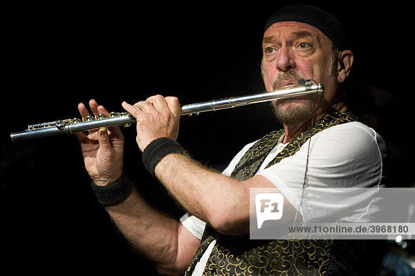 British multi instrumentalist and singer Ian Anderson  Jethro Tull  live at the Blue Balls Festival in Lucerne concert hall of the KKL Lucerne  Switzerland