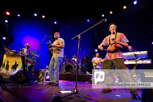 US band The Neville Brothers  live at the Blue Balls Festival in the Lucerne hall of the KKL Lucerne  Switzerland