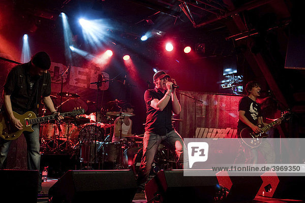 Swiss hard rock band Maxxwell live at the Schueuer Lucerne  Switzerland