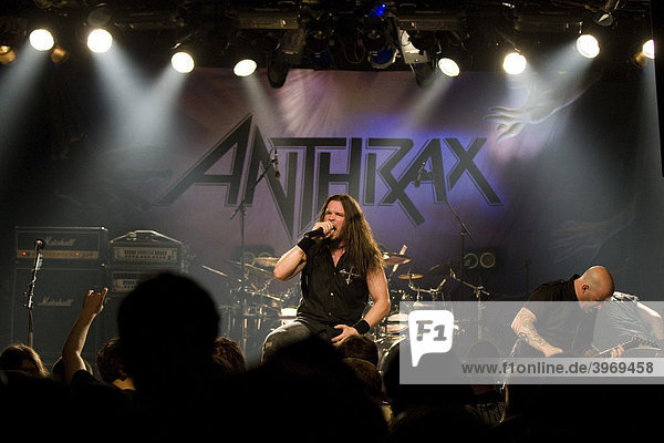 U.S. metal band Anthrax live at the Schueuer  Lucerne  Switzerland