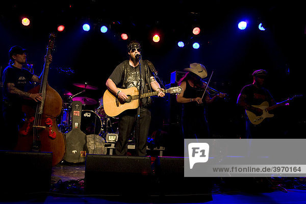 The U.S. country musician Bob Wayne live in the Schueuer concert hall Lucerne Switzerland
