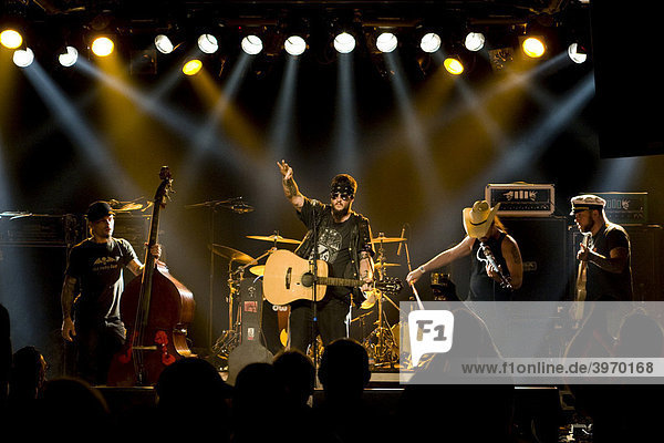 The U.S. country musician Bob Wayne live in the Schueuer concert hall Lucerne Switzerland