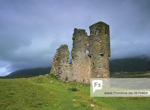 Ruine Ardvrech  Loch Assynt  Schottland  Großbritannien