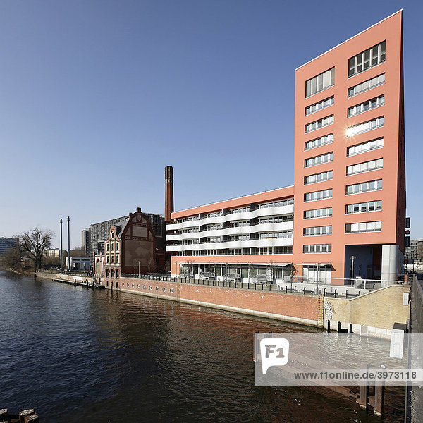 Radialsystem V  cultural venue and Ibis Hotel on the Spree River  Berlin  Germany  Europe