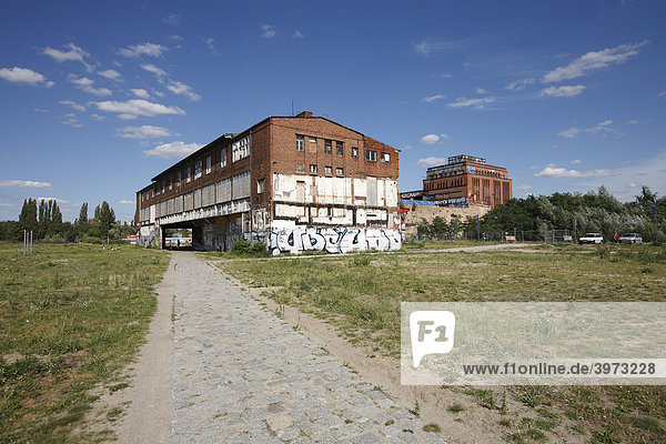 Verfallenes Fabrikgebäude Glashütte Alt Stralau  Berlin  Deutschland  Europa