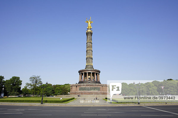 Siegessäule  Großer Stern in Berlin  Deutschland  Europa