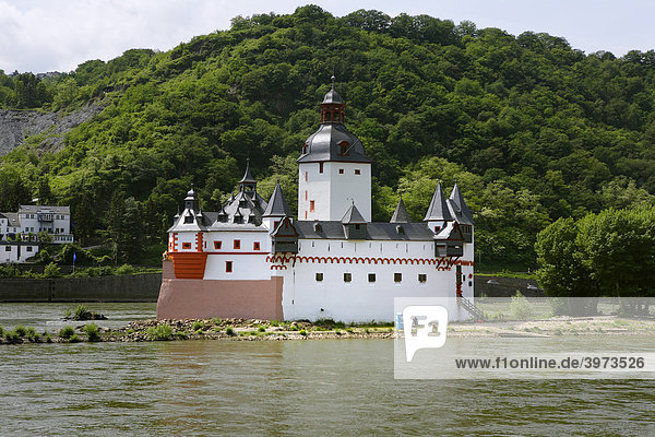 Burg Pfalzgrafenstein bei Kaub am Rhein  Rheinland-Pfalz  Deutschland  Europa
