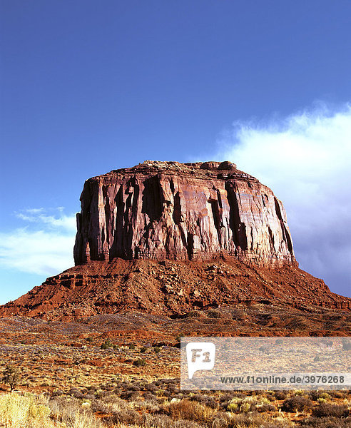 Monument Valley  Navajo Nation Reservation  Colorado Plateau  Arizona  USA
