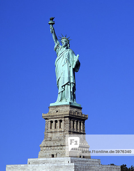 Statue of Liberty  blue sky  New York  USA