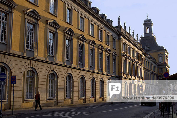 Partial view of the main building of the Rhenish Friedrich Wilhelm University  a former palace of the Elector of Cologne  Bonn  North Rhine-Westphalia  Germany  Europe