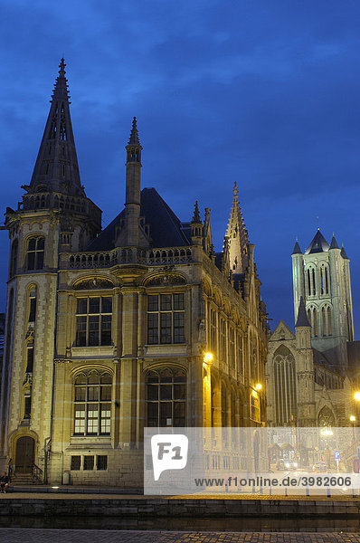 Kathedrale von Saint Bavon  Gent  Flandern  Belgien  Europa