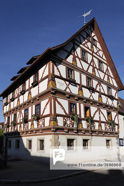 Hartunsches Haus  historisches Fachwerkhaus  Meiningen  Rhön  Thüringen  Deutschland