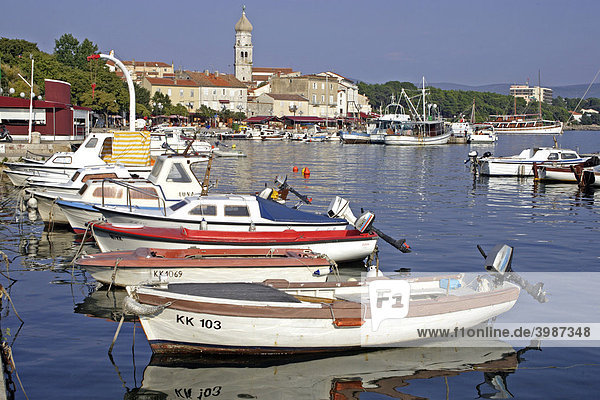 Hafen  Krk  Istrien  Kroatien