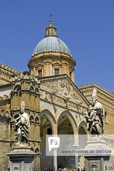Kathedrale von Palermo  Maria Santissima Assunta  Piazza Cattedrale Kirchplatz  Palermo  Sizilien  Italien  Europa